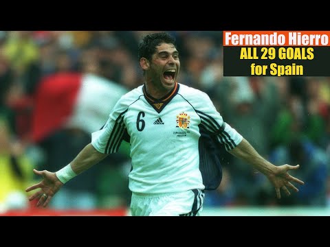 Fernando Hierro ◉ All 29 Goals for Spain 🇪🇸