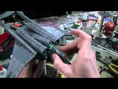 Valkyrie with LEDs green/red jump signal conversion WIP- Blue Table Painting