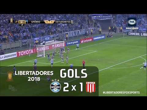 Grêmio 2 x 1 Estudiantes - Libertadores 2018 - Fox Sports HD⁶⁰