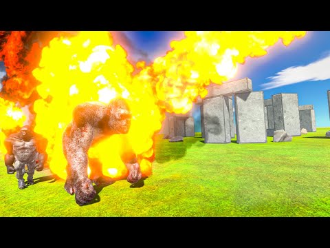 NEW DRAGON vs BOSS + ARMY | STONEHENGE BATTLE ARBS Animal Revolt Battle Simulator