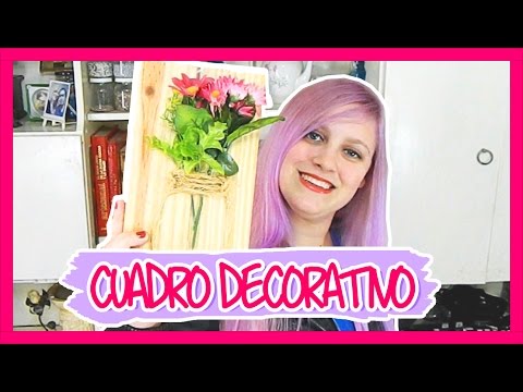 Cuadro para decorar tu cuarto muy fácil y bonito
