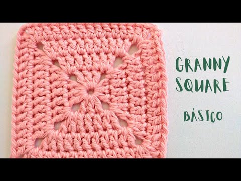 CÓMO TEJER GRANNY SQUARE #01 BÁSICO A CROCHET | GANCHILLO | CROCHET SENCILLO | TUTORIAL PASO A PASO