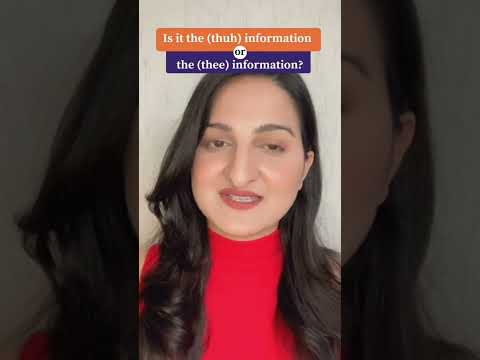 How to pronounce 'The' #pronunciationguide #englishlearning #englishspeaking #pronunciation