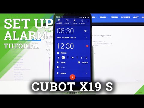 How to Customize an Alarm Clock in Cubot X19 S - Add an Alarm