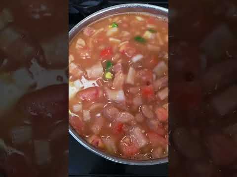 Ranchero beans w/salt pork#food #cooking #homecuisine #beans #foodie #homecooking