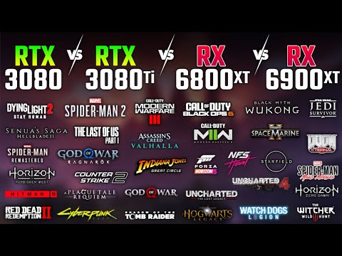 RTX 3080 vs RTX 3080 Ti vs RX 6800 XT vs RX 6900 XT in 2025 | Test in 33 Games | 1440p