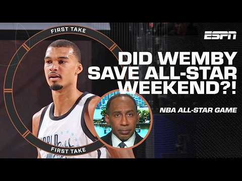 Stephen A. IS HAPPY with the NBA All-Star Game 🗣️ ‘You can thank Wembanyama!’ | First Take