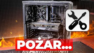 NAPRAWIAMY KOMPUTER PO POŻARZE