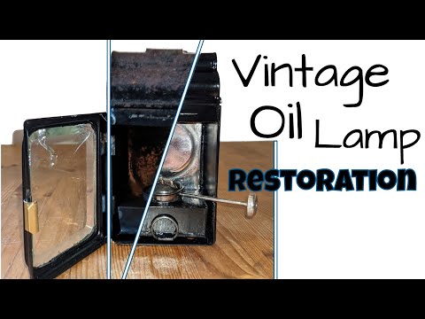 Restoration of Rusty Vintage Oil/Paraffin Lamp