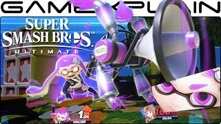 Super Smash Bros. Ultimate 1 vs 1 Gameplay - Zelda vs. Inkling on Melee's Green Greens