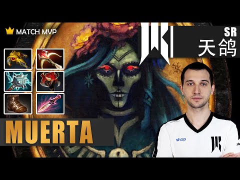 Muerta Safelane | SR.Arteezy | RTZ GOD 1ST TRY MUERTA NEW CARRY 18-0 WTF | 7.32e Gameplay Highlights