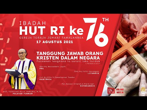 Ibadah HUT RI ke 76 , 17 Agustus 2021 | Gereja Toraja Jemaat Tamalanrea