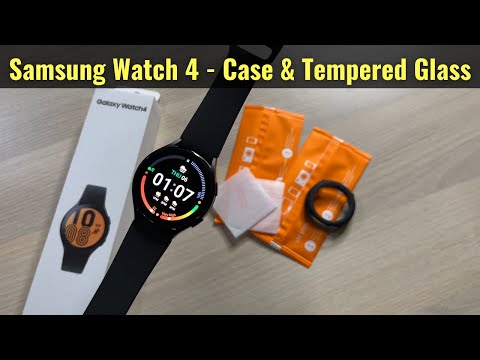 Samsung Galaxy Watch 4 44mm Case & Tempered Glass Screen Protector