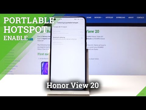 How to Enable Wi-Fi Hotspot on Honor View 20 - Turn On Portable Hotspot