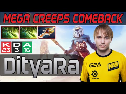 Na`Vi Ditya-Ra - PL vs Hellraisers | MEGA CREEPS COMEBACK @Starladder Tournament Gameplay