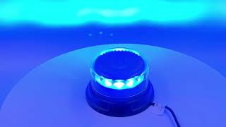 PROFI LED maják 12-24V 12x3W modrý číry 133x76mm, ECE R10, R65