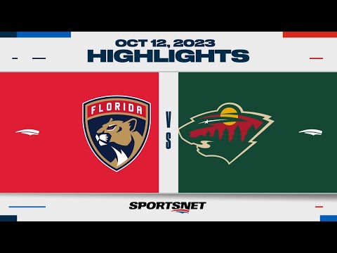 NHL Highlights | Panthers vs. Wild - October 12, 2023