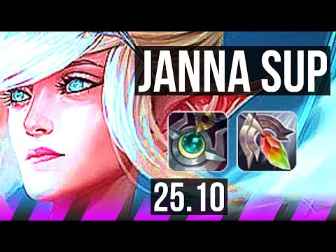 JANNA & Varus vs PANTHEON & Senna (SUP) | 0/3/25 | EUW Grandmaster | 25.10