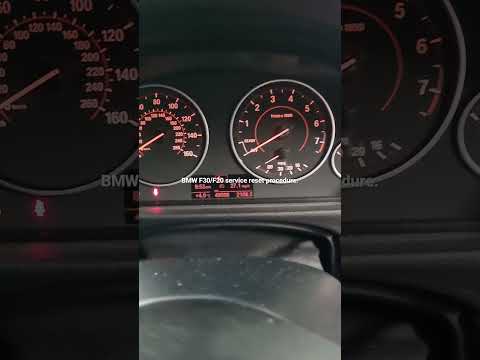 BMW F30/F20 service reset.