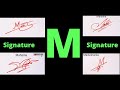 M signature style part 2 | Signature ideas for letter m