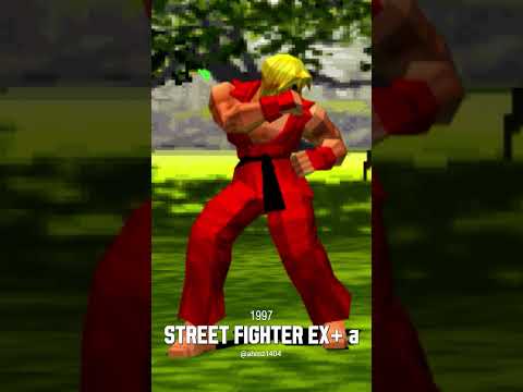 Ken Street Fighter 1 to Street Fighter 6 Comparison