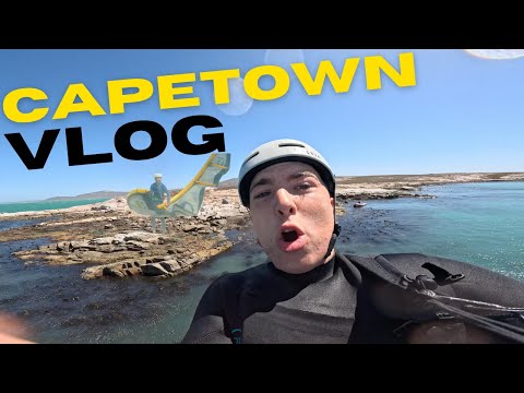 Capetown is so SICK !! First time kitesurfing in Capetown VLOG