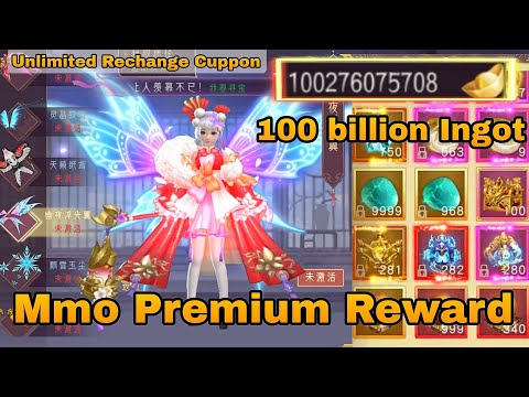 Mmo Rpg Premium Reward - 100B Ingot-Unlimited Rechange Cuppon - Gm shop+Free Skin,Mount,Wing & More