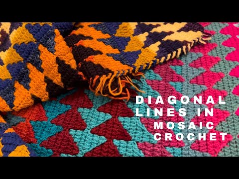 MOSAIC CROCHET & DIAGONAL LINES