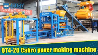 Cabro paver making machine hydraulic automation hollow block moulding machine