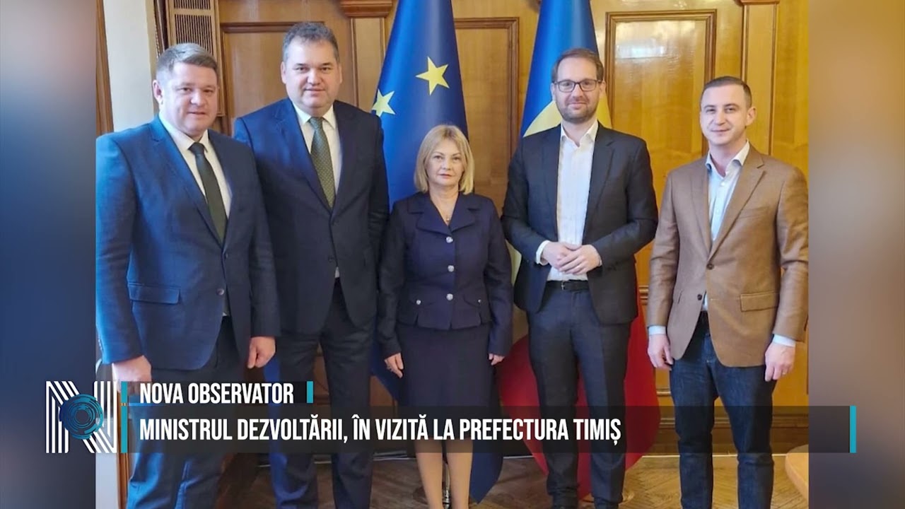 Ministrul Dezvoltării, în vizită la Prefectura Timiș