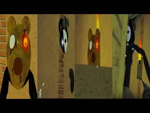 Mr Stitchy vs Jester Funny Glitch Jumpscare - Roblox Piggy RP