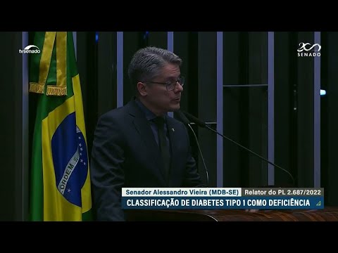Senado aprova projeto que classifica diabetes tipo 1 como deficiência