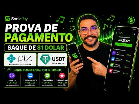PRIMEIRO SAQUE NESSA REDE SOCIAL | SONICPAY