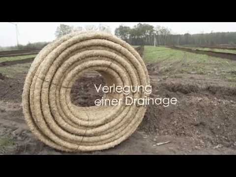 Verlegung einer Drainage/Dränage