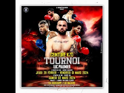 Live Boxe tournois ceinture KZO