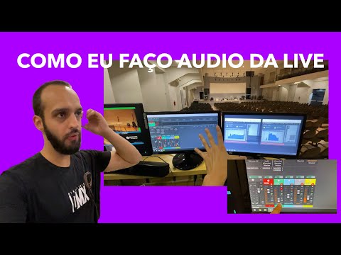 Como faço o áudio da live  - Áudio do stream da igreja