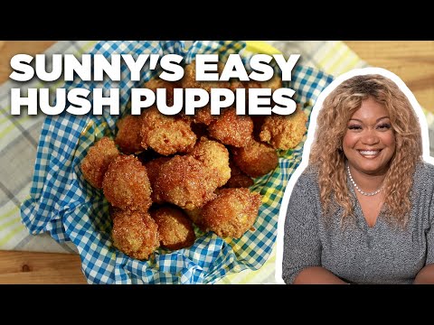 Sunny Anderson's Easy Hush Puppies with a Hot Honey Dipping Sauce | The Kitchen | Food Network