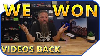 WE WON - Videos Restored!!!
