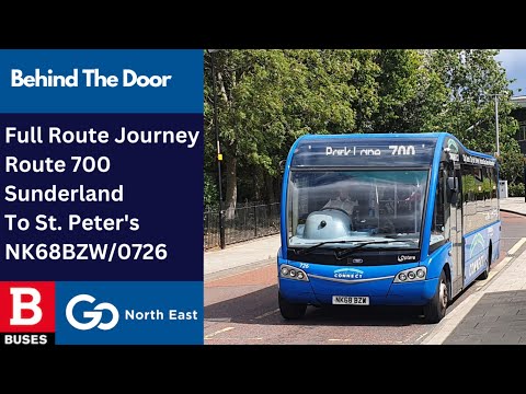 Behind The Door + Full Journey: Route 700 | NK68BZW/0726 - Go North East: Optare Solo SR M925