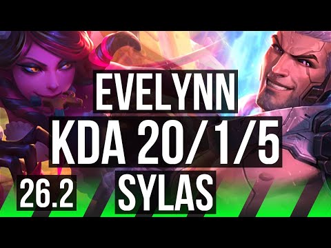 EVELYNN vs SYLAS (JGL) | Good KDA: 20/1/5 | EUNE Master | 26.2