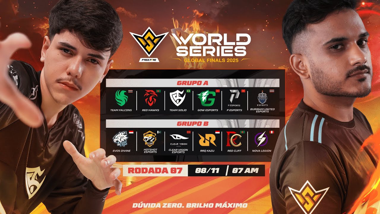 MUNDIAL DE FREE FIRE | FFWS GLOBAL FINALS 2025 | RODADA 7 | GRUPO A x B |  AO VIVO #freefire