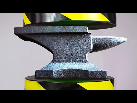 Hydraulic Press vs Steel Weight!