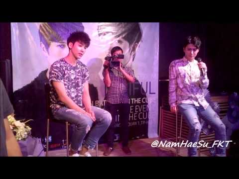 [FANCAM-140829] M-TIFUL's suprise event in the Cube bar (Cute moments)