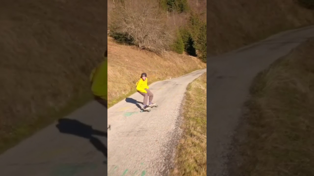 cinematic freebord scenes #freeboard #freebordeurope #downhillrider #freebord