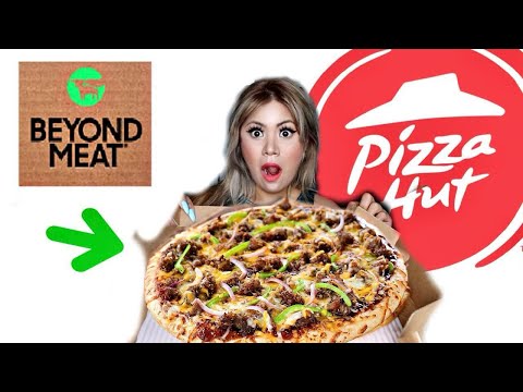 PIZZA HUT PLANT BASED ITALIAN SAUSAGE PIZZA MUKBANG