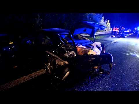 Unfall auf der A70 zwischen Viereth und Bamberg Hafen