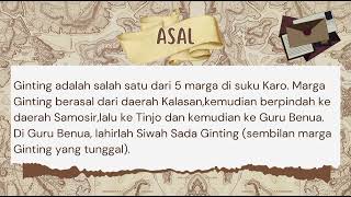 Download lagu SEJARAH MARGA GINTING SUKA mp3