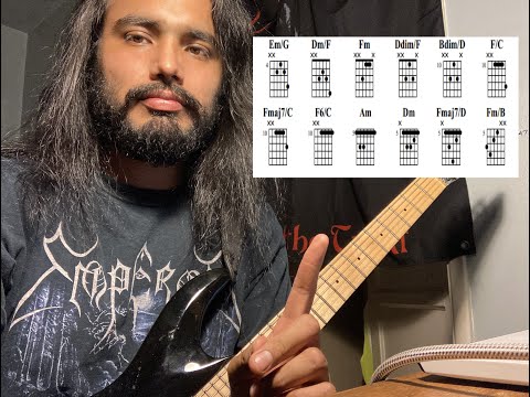 Atmospheric Black Metal Guitar Lesson - Epic Chord Progression in A minor