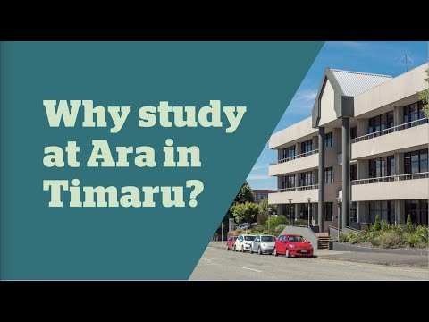 Why study at Ara in Timaru?