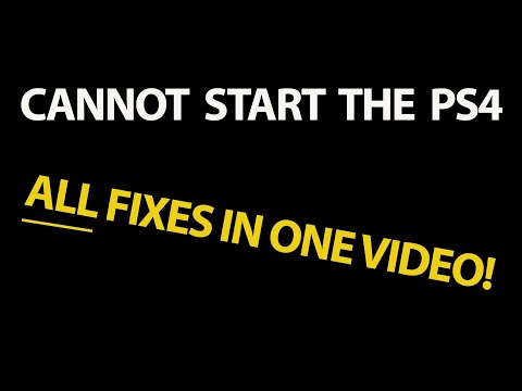 Cannot Start the PS4 - Connect a USB storage device that contains an update file for reinstallation